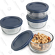 Anchor Hocking Classic Glass Food Storage Containers with Lids Set of Four | $7 | Amazon